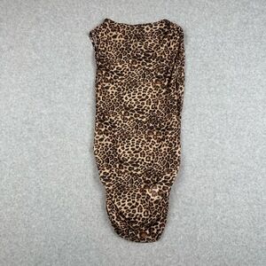 SHEIN Top Womens 6 Leopard Print‎ Crewneck Short Sleeve